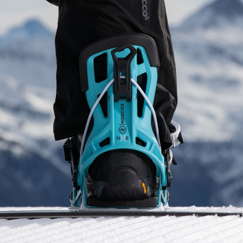 Wiązania snowboardowe unisex Nidecker 2025 Flow Nx2 Cyan XL