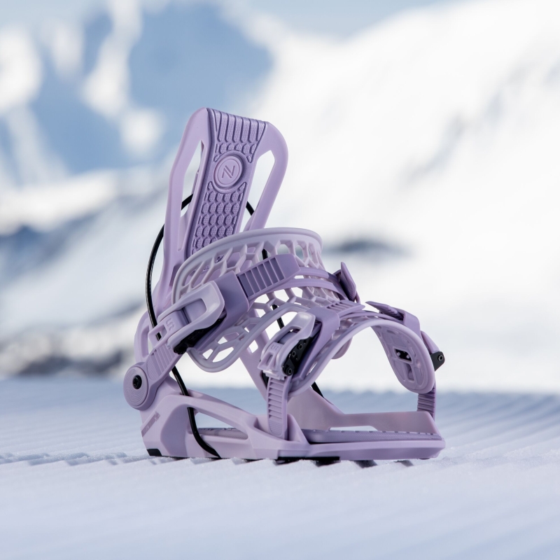 Wiązania snowboardowe unisex Nidecker 2025 Flow Fenix Lavender XL