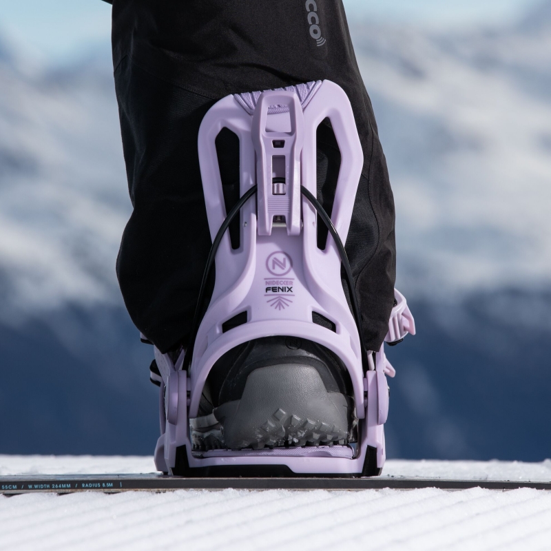 Wiązania snowboardowe unisex Nidecker 2025 Flow Fenix Lavender L