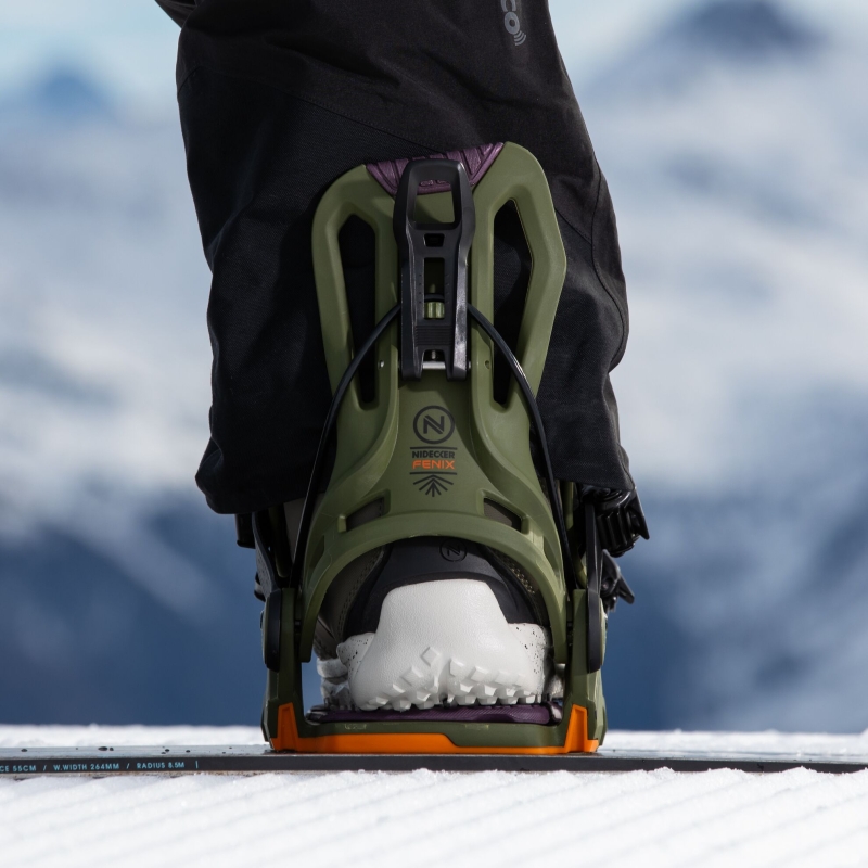 Wiązania snowboardowe unisex Nidecker 2025 Flow Fenix Green XL