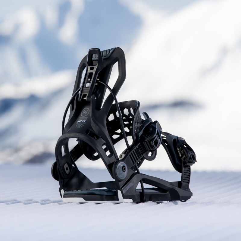 Wiązania snowboardowe unisex Nidecker 2025 Flow Fenix Black L