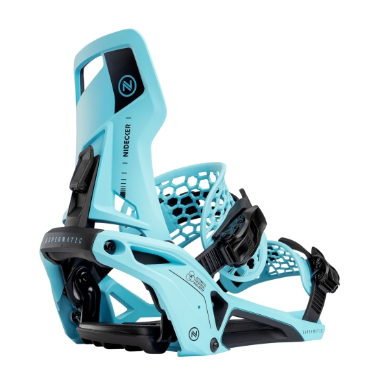 Wiązania snowboardowe unisex Nidecker 2025 Supermatic EscapeCyan M Wiązania snowboardowe unisex Nidecker 2025 Supermatic EscapeCyan M
