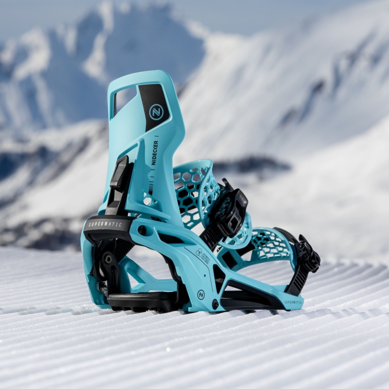 Wiązania snowboardowe unisex Nidecker 2025 Supermatic EscapeCyan L