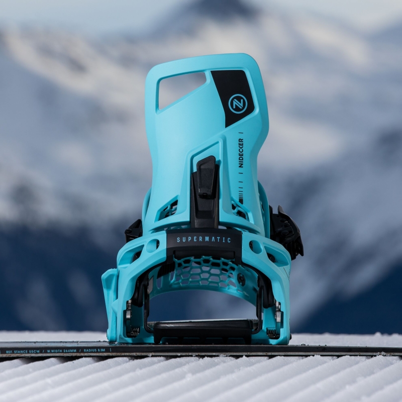 Wiązania snowboardowe unisex Nidecker 2025 Supermatic EscapeCyan L