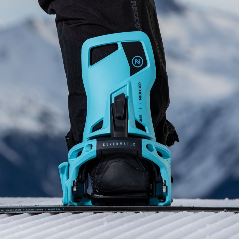 Wiązania snowboardowe unisex Nidecker 2025 Supermatic EscapeCyan L