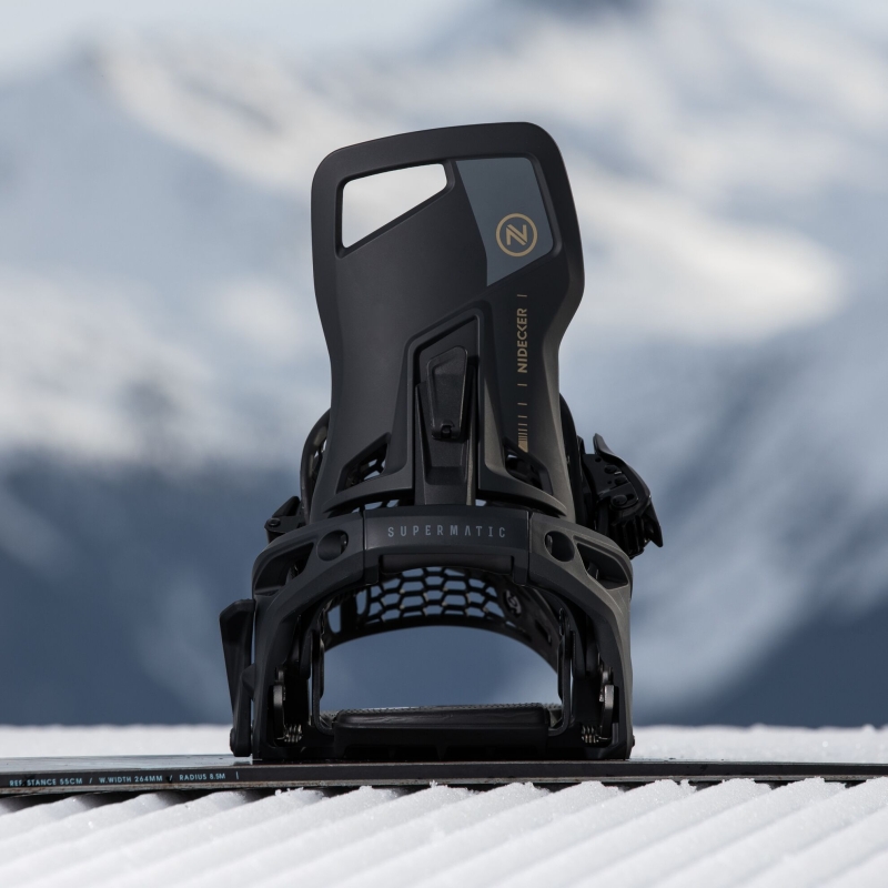 Wiązania snowboardowe unisex Nidecker 2025 Supermatic Black L