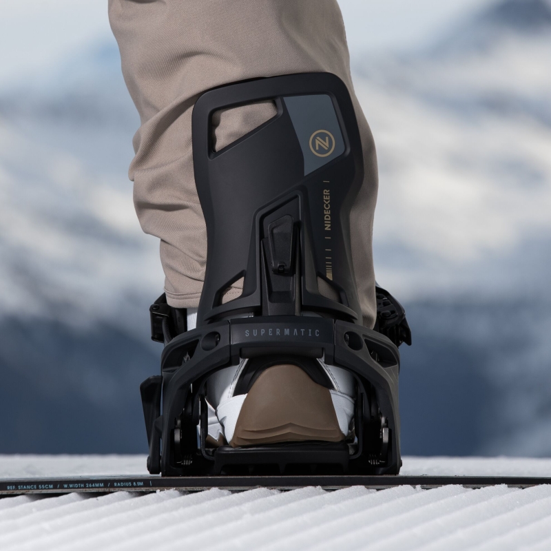 Wiązania snowboardowe unisex Nidecker 2025 Supermatic Black L