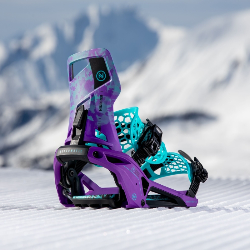 Wiązania snowboardowe unisex Nidecker 2025 Supermatic JokerPurple L