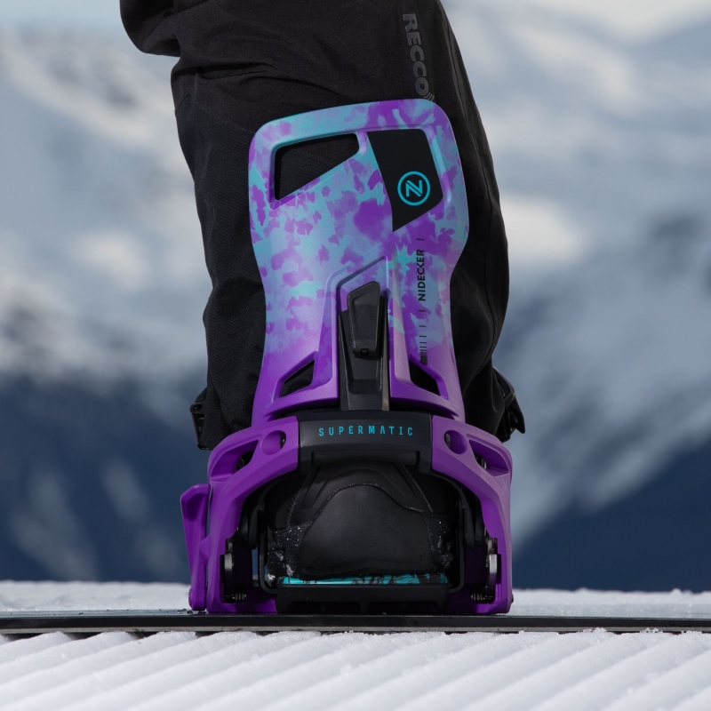 Wiązania snowboardowe unisex Nidecker 2025 Supermatic JokerPurple L