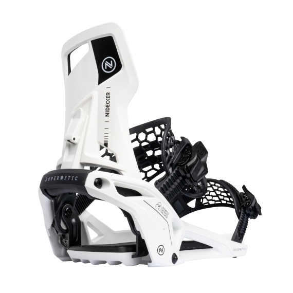 Wiązania snowboardowe unisex Nidecker 2026 Og Supermatic White L Wiązania snowboardowe unisex Nidecker 2026 Og Supermatic White L