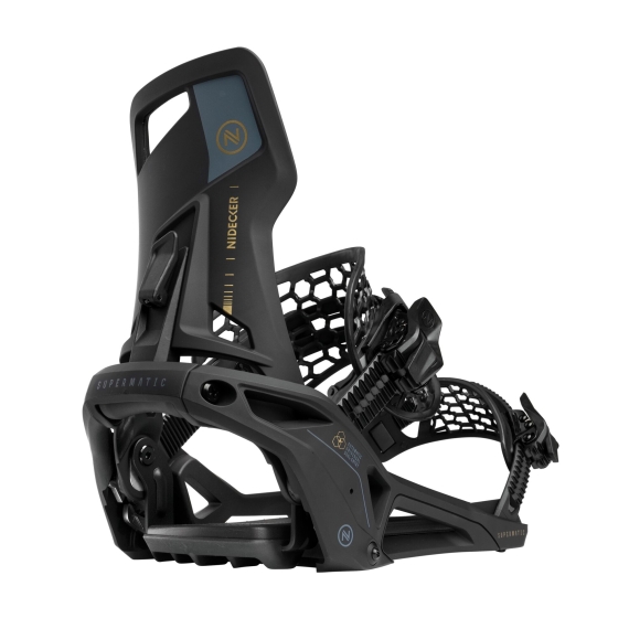 Wiązania snowboardowe unisex Nidecker 2026 Og Supermatic Black XL Wiązania snowboardowe unisex Nidecker 2026 Og Supermatic Black XL