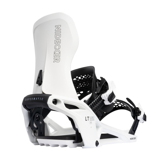 Wiązania snowboardowe unisex Nidecker 2026 Lt Supermatic White Wiązania snowboardowe unisex Nidecker 2026 Lt Supermatic White