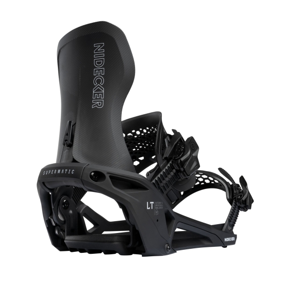 Wiązania snowboardowe unisex Nidecker 2026 Lt Supermatic Black L Wiązania snowboardowe unisex Nidecker 2026 Lt Supermatic Black L
