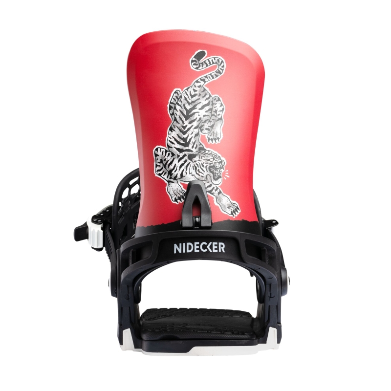 Wiązania snowboardowe unisex Nidecker 2026 Kaon Red Tiger XL