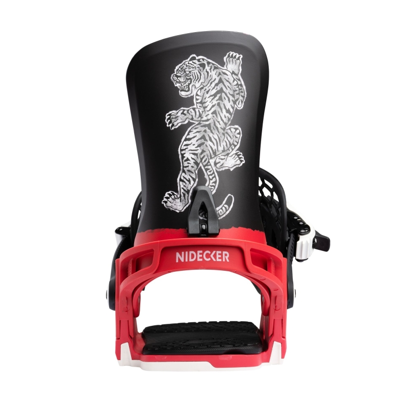Wiązania snowboardowe unisex Nidecker 2026 Kaon Red Tiger XL