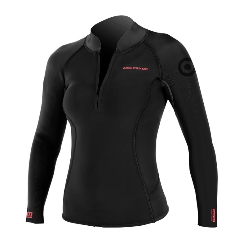 Docieplacz damski NeilPryde Spark Top C1 black teal - M