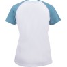 T-Shirt damski JP-Australia white peacock blue - S