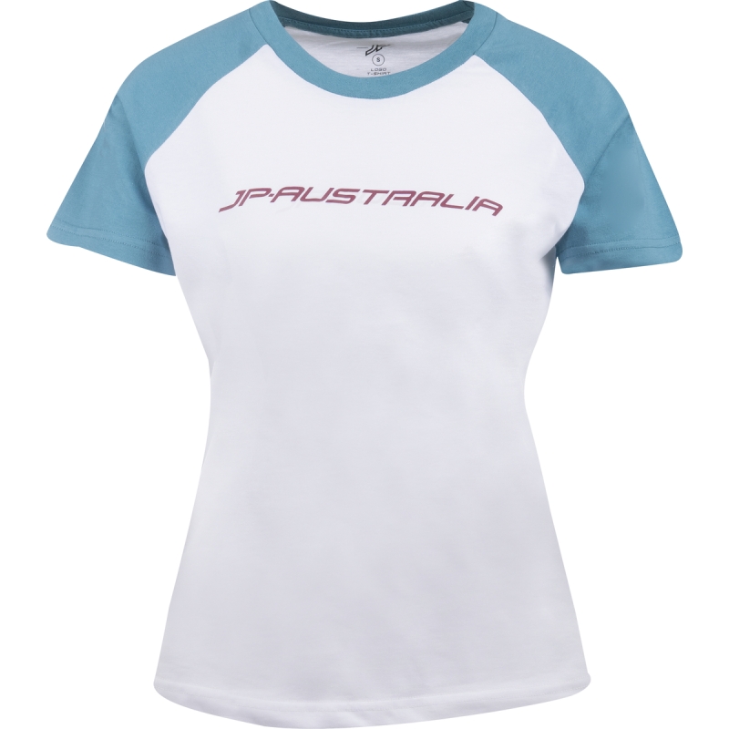T-Shirt damski JP-Australia white peacock blue - S