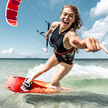 Kitesurfing