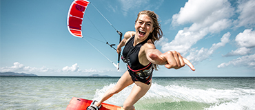 Kitesurfing