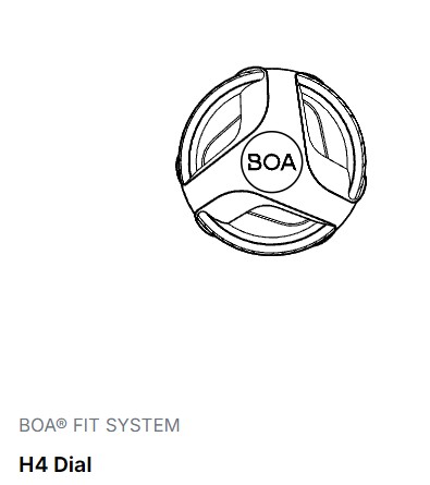 BOA®, Fit System  H4 Dial